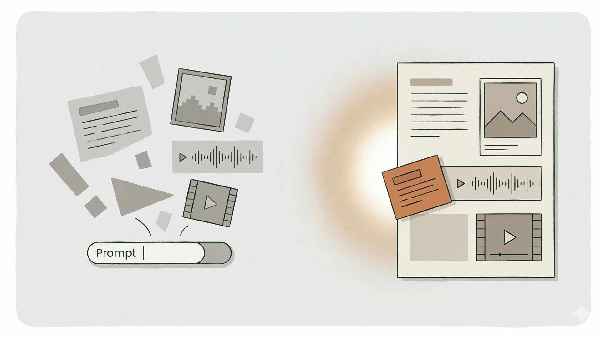 Sfeerbeeld Van prompt naar compositie